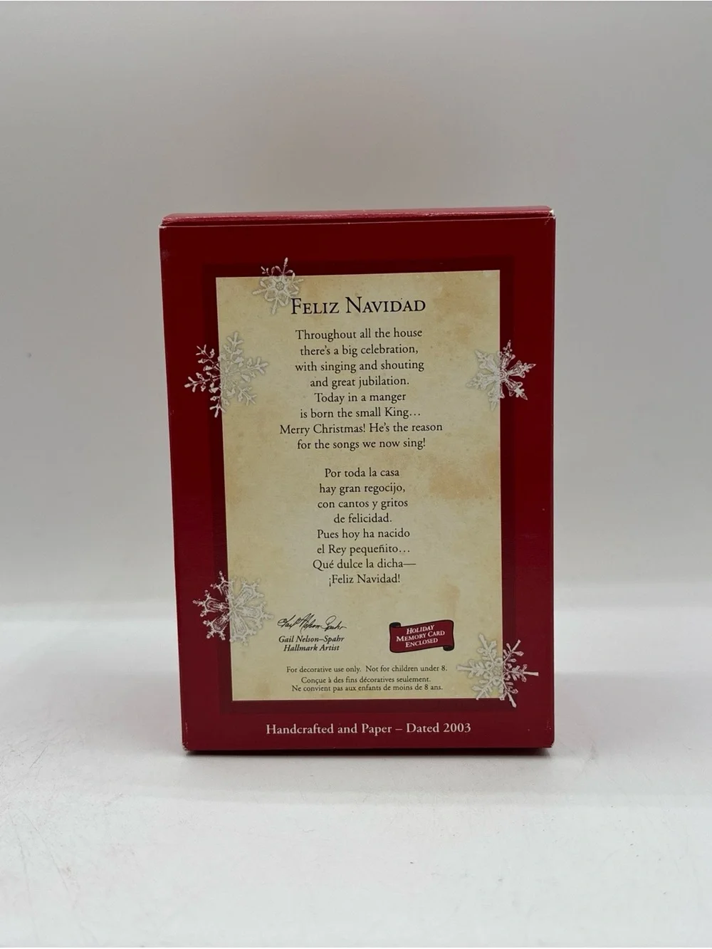 Hallmark 2003 handcrafted ornament